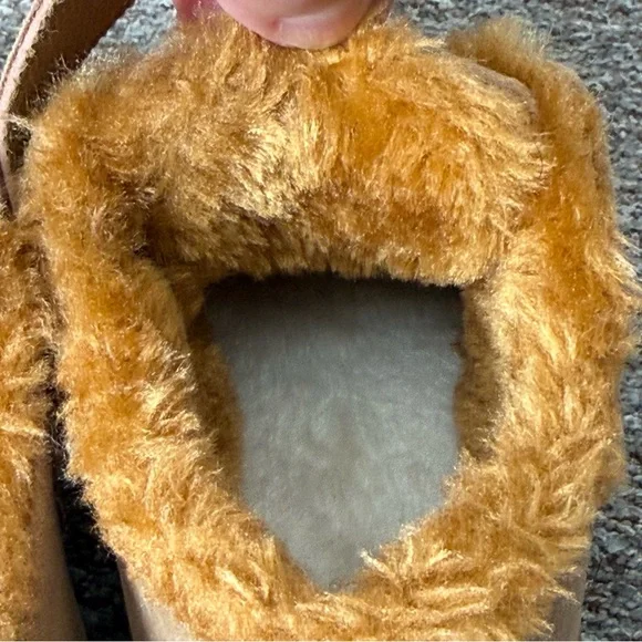 Toddler Girls Snow Boots Non-Slip Rubber Fleece Lined Low-Top with Closure Sz 6 - Picture 4 of 15